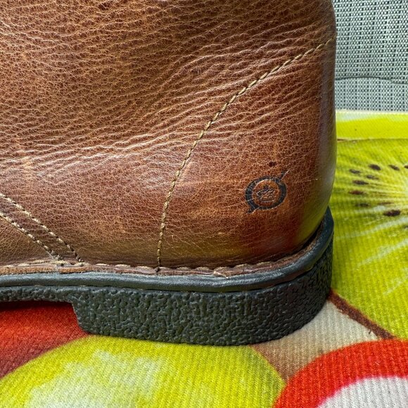 Born Mens Size 10.5M Brown Leather Lace-Up Chukka Ankle Boots - Picture 7 of 9